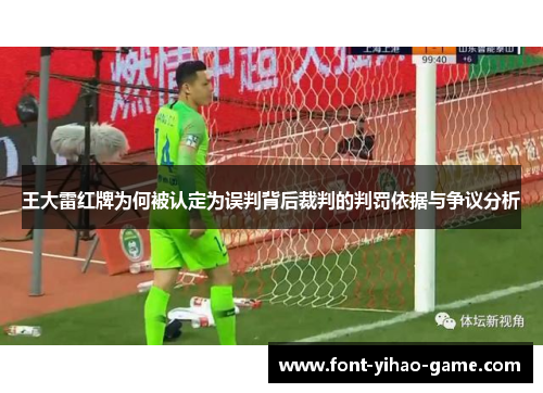 王大雷红牌为何被认定为误判背后裁判的判罚依据与争议分析
